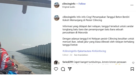 Pemprov DKI: Tanggul Beton Bukan Proyek NCID